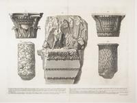 Fragments of frieze, columns and capitals