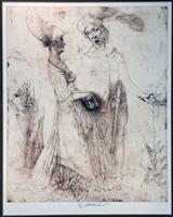 Promenade - Lovers and Death (after Dürer), from Cycle: Dialogue with the Grand Masters
