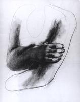 Study for "The Incident", Hand on arm with detail