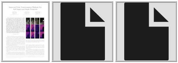 Improved Point Transformation Methods For Self-Supervised Depth Prediction