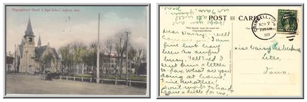 Congregational Church & High School, Grinnell, Iowa