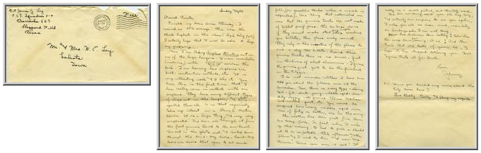 Jimmy Ley to Mr. and Mrs. W. E. Ley - August 24, 1942