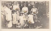 Doris Durey and Ray George Wedding Party