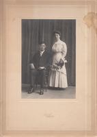 Wedding Portrait of Charles Austin Palmer and Nora Belle Brown