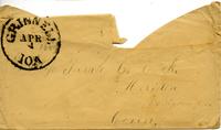 George W. Cook and Electa C. Cook to Sarah E. Cook, April 3, 1859