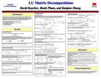 LU Matrix Decompositions.