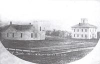 Cong[regationa]l Church, 1860-1879, Grinnell, Iowa