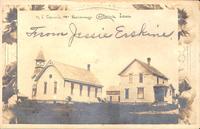 M.E. Church and Parsonage, Castana, Iowa