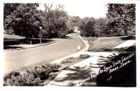 Campus drive at Iowa State College, Ames, Iowa