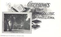 Greetings from Iowa College, Grinnell, Iowa
