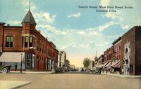Fourth Street West from Broad Street, Grinnell, Iowa