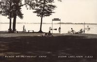 Beach at Methodist Camp, Clear Lake, Iowa