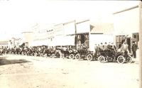 Parade of automobiles, Anthon, Iowa