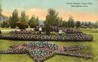 Floral designs, Crapo Park, Burlington, Iowa