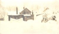 Snowstorm at Armentrout home, December 28, 1909, Grinnell, Iowa