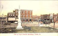 View of High Street and Broadway, Toledo, Iowa