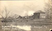 M. Jordan's Place Damaged by Cyclone, March 27, 1908, New Boston, Iowa