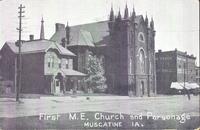 First Methodist Episcopal Church and Parsonage, Muscatine, Iowa