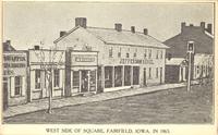 West side of square in 1865, Fairfield, Iowa