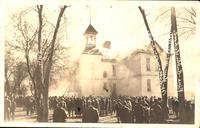 Fire at Public School, October 24, 1920, Whittemore, Iowa