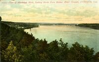 View of Mississippi River, looking North from Mother House Grounds, Dubuque, Iowa