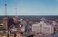 Aerial view of Banker's Life, Des Moines, Iowa