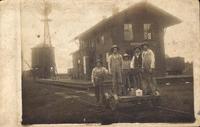 Railroad Depot and Handcar Crew, Titonka, Iowa