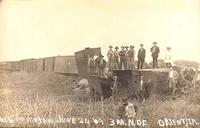 Train Wreck (Front View), 6/24/09, Orient, Iowa