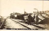 Train Wreck on I.C.R.R., 7/23/1909, Newell, Iowa