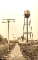 Street Scene with Water Tower, Lenox, Iowa