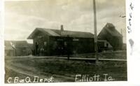 Chicago, Burlington and Quincy Depot, Elliott, Iowa