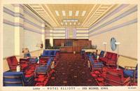 Hotel Elliott, Lobby, Des Moines, Iowa