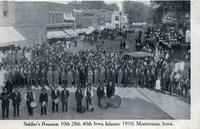 Soldier's Reunion, 10th, 28th, 40th Iowa Infantry, 1910, Montezuma, Iowa