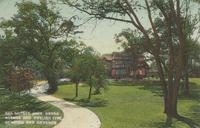 Grand Avenue and English type of house and grounds, Des Moines, Iowa