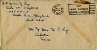 Jimmy Ley to Mr. and Mrs. W. E. Ley - December 12, 1942