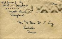Jimmy Ley to Mr. and Mrs. W. E. Ley - December 13, 1942