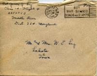 Jimmy Ley to Mr. and Mrs. W. E. Ley - December 19, 1942