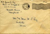 Jimmy Ley to Mr. and Mrs. W. E. Ley - January 4, 1943