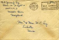 Jimmy Ley to Mr. and Mrs. W. E. Ley - January 12, 1943