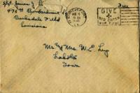 Jimmy Ley to Mr. and Mrs. W. E. Ley - March 16, 1943