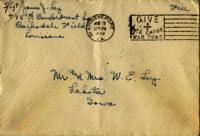 Jimmy Ley to Mr. and Mrs. W. E. Ley - March 19, 1943