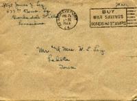 Jimmy Ley to Mr. and Mrs. W. E. Ley - May 25, 1943