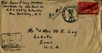 Jimmy Ley to Mr. and Mrs. W. E. Ley - October 1, 1943