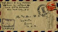 Jimmy Ley to Mr. and Mrs. W. E. Ley - October 17, 1943