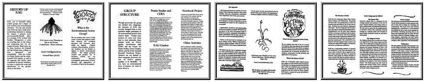 Environmental Action Group Brochures