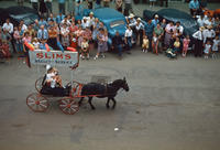 Slim's Skelly Service Parade Float in 1948 Grinnell Day Parade