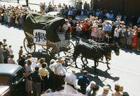 Covered 49'ers Wagon in 1948 Grinnell Day Parade