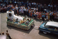 Shoe Float in the 1949 Grinnell Day Parade