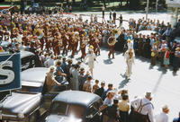 Marching Band in 1949 Grinnell Day Parade