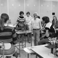 Art class with Professor Louis Zirkle, 1977